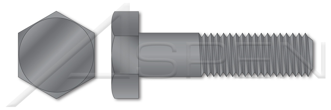 1-3/4"-5 X 5" Machine Bolts, Hex Head, A307 Steel, Plain